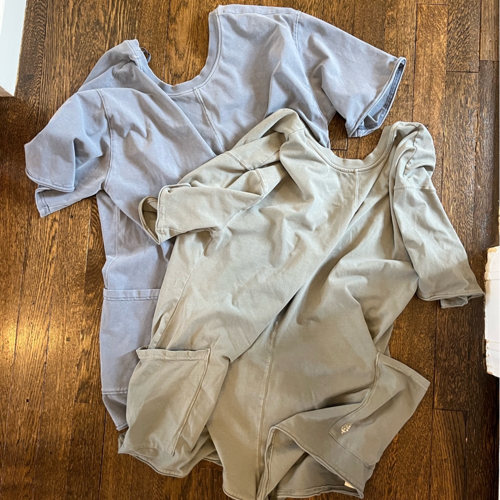 FP Movement by Free People Jumpsuits in Light Blue and Light Olive